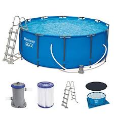 Bestway Ensemble Cadre Steel Pro Avec Filterpumpe Accessoires 366 X 122 Cm En 2020 Piscine Piscine Et Jardin Piscine Tubulaire