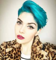 Blue hair does not naturally occur in human hair pigmentation, although the hair of some animals (such as dog coats) is described as blue. Eye Catching Blue Hair Color Ideas On Short Hair