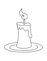 All these santa coloring pages are free and can be printed in seconds from your computer. Candle On Plate Coloring Pages Best Place To Color Colorful Candles Candle Printable Candle Clipart