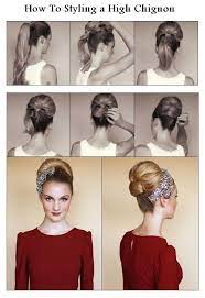 How To Styling A High Chignon Hairstyles Tutorial Hair Styles Hair Beauty Chignon Hair