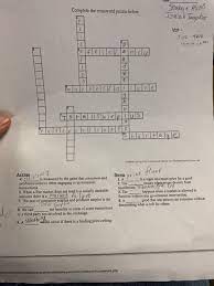 Have the same value for all values of the variable (s) 22. Complete The Crossword Puzzle Below Shakara Alceus Chegg Com