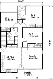 They are usually two story with a covered front or wrap around porch. House Plan 45179 One Story Style With 1149 Sq Ft 3 Bed 2 Bath