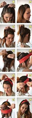 Frisuren Mit Haarband Zum Selber Machen Mittellange Braune Haare Haarband Frisur Frisuren Mit Bandana Frisuren