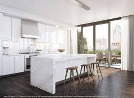 White And Minimal Home Inspiration White Modern Kitchen White Marble Kitchen White Kitchen Design