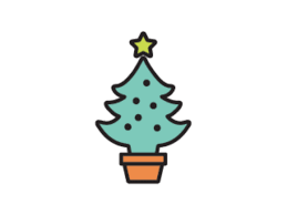 Download Christmas Illustration Blue Tree Graphic By Vijackstudio Creative Fabrica SVG Cut Files