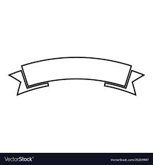 Ribbon Banner Outline Clipart Ribbon Banner Best Banner Design Banner Clip Art