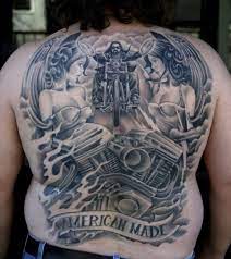 Get reviews, hours, directions, coupons and more for american made tattoo at 234 w front st, missoula, mt 59802. American Made Motorcycle Tattoo On Full Back