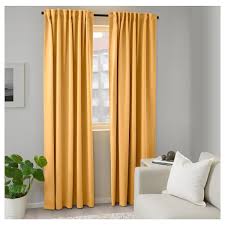 Majgull 2 Gardinenschals Abdunk Gelb Ikea Deutschland Verdunkelungs Gardinen Wohnzimmer Braun Verdunkelung