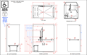 Model Lcs6333a75b Ada Compliant Roll In Shower Ada Shower Roll In Showers Best Bath