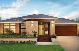 See more about small house plans, contemporary home plans and modern house plans. Single Story Modern Home Design Simple Contemporary House Plans Simple Home Design Story Black Hairstyle Hairc Facade House House Facade House Designs Exterior