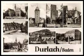 Ansichtskarte Postkarte Durlach Karlsruhe Basler Tor Turmberg Karlsburg Karlsruhe Postkarten Turm