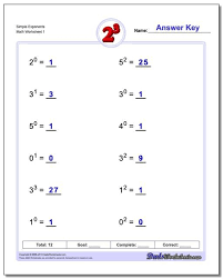 Exponents Worksheets In 2020 Exponent Worksheets Exponents Scientific Notation Worksheet