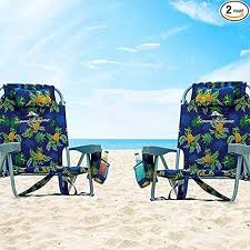 2 Tommy Bahama Backpack Beach Chairs Blue Pineapple 353 In 2020 Backpack Beach Chair Tommy Bahama Beach Chair Beach Chairs
