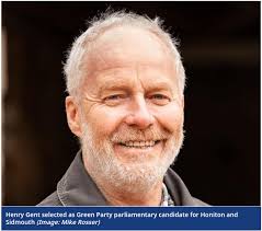 Green Party candidate Henry Gent for Honiton and Sidmouth