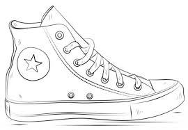 Download this running horse printable to entertain your child. Rat Vjest Samilost Converse Shoe Coloring Page Yogalandodaka Com
