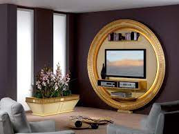Porta Televisori Al Plasma Lcd Led Art Deco Home Frame Decor Glass House