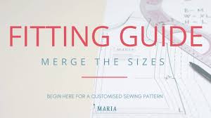 How to use a sewing pattern with multiple sizes. Fitting Start Here Merge Sizes For A Better Fit Mariadenmark Sewing