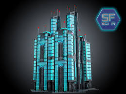 Sci Fi Futuristic Building Max Sci Fi Futuristic City Futuristic