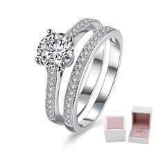 Hermoso anillo tipo rosa con piedras plata 925. Anillos De Compromiso Plata 925 Ac2 Tempo
