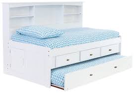 White Twin Bookcase Daybed All American Furniture Buy 4 Less Open To Public Gain tons of storage with this clever design!