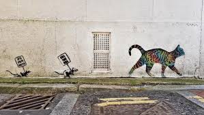 He produces pieces of work which pop up in public places, such as on the walls of buildings. Banksy Is The Famous Artist Behind Policing Bill Mural Gazette