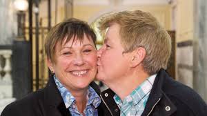 Lynda Topp and partner in Parliament tonight for marriage equality bill