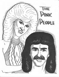 The Pink People caricature 1989 Magic Autograph Poster Gallery book Gary  Darwin