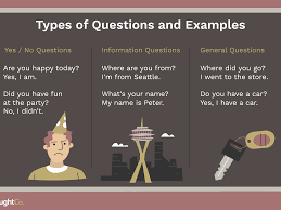 दोस्तों ये common general knowledge questions and answers इंटरनेट पर खोज कर और इकठ्ठा करके बनाए गए हैं आपको कैसे लगे ये हमें कमेंट में अवश्य बताएं और हमारे व्हाट्सप्प , टेलीग्राम और फेसबुक पेज के लिंक arihant reasoning book in hindi free download. Esl Learn Some Basic Types Of English Questions