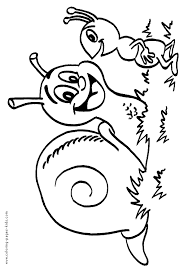 Snail And An Ant Color Page Animal Coloring Pages Pattern Coloring Pages Coloring Pages