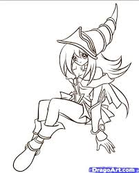 Dark Magician Girl Drawing Coloring Pages Pokemon Coloring Pages Sailor Moon Coloring Pages