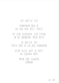 Gedicht Over Zussen Wlf05 Agbc