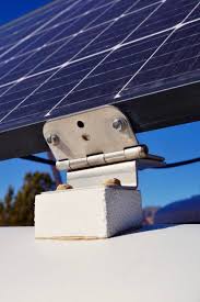 Diy ground mounted solar panels with adjustable angles video shows how to make your own 2x4 solar panel frames and mount them to the ground. Diy Solar Panel Tilt Mount For A Campervan Or Rv Tworoamingsouls