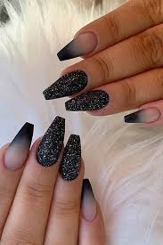 43 Crazy Gorgeous Nail Ideas For Coffin Shaped Nails Stayglam Coffin Shape Nails Coffin Nails Designs Black Nail Designs Different shapes of nails set. coffin nails designs