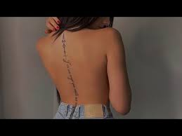 Các vị trí nữ giới thường xăm: 45 Hinh XÄƒm Sá»'ng LÆ°ng Ä'áº¹p Cho Ná»¯ 45 Spine Tattoos For Women Youtube
