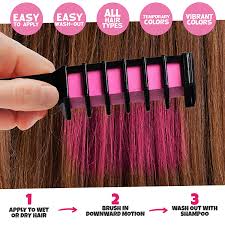 Best black hair dye that washes out: Buy Hair Chalk For Girls Pink 4pcs Blue Squid Pink Hair Dye Combs 4 Two Tone Pink Temporary Hair Color For Kids Washable Hair Dye Teenage Girls Gifts Ideas Age 6 7