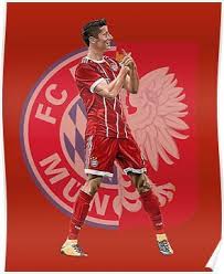 Robert Lewandowski Of Bayern Munich And Poland Poster By Jacob Crotty Lewandowski Bayern Munich Robert Lewandowski