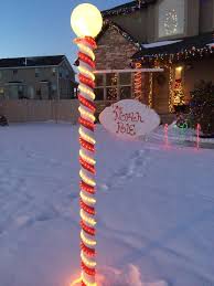 North Pole Sign Outside Christmas Decorations Christmas Yard Decorations Outdoor Christmas Decorations