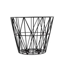 Shop blanket baskets at chairish, the design lover's marketplace for the best vintage and used furniture, decor and art. Ferm Living Wire Basket Black Small Leo Bella