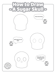 Step by step drawing heute bestellen, versandkostenfrei. How To Draw A Sugar Skull Easy Step By Step Instructions Kids Activities Blog