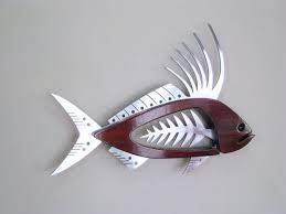 This Item Is Unavailable Etsy Fish Wall Art Metal Art Projects Cutlery Art