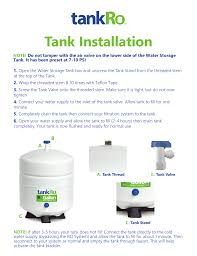 Tankro Gts6 Under Sink Countertop Filtration Installation Manual Manualzz