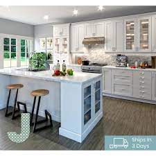 Below, we list the standard size for the kitchen cabinet of each type. J Collection Shaker Assembled 36x20x24 In Deep Wall Bridge Cabinet In Vanilla White W362024 Ws The Home Depot