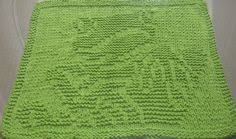 Knit a sweet and silly frog hat with this free knitting pattern! Free Knitting Pattern Dishcloths Washcloths Tree Frog Dishcloth Dishcloth Knitting Patterns Knitted Washcloth Patterns Knit Dishcloth