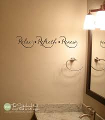 Relax Refresh Renew Bathroom Bathroom Decor Home Decor Etsy Bathroom Wall Decor Bathroom Vinyl Bathroom Decals