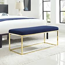 Modway Furniture Modern Anticipate Fabric Bench Eei 2851 Make A Statement With Anticipate Brimming With Clea Fabric Bench Blue And Gold Bedroom Gold Bedroom