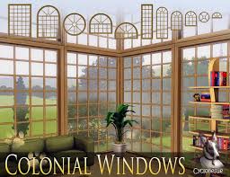 Cyclonesue S Colonial Windows The Sims 4 Packs Sims 4 Windows Sims 4 Custom Content