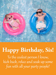 The cheapest and the most simple birthday gifts are the diy birthday cards. To The Coolest Sister Happy Birthday Wishes Card Birthday Greeting Cards By Davia