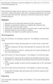 Real Estate Agent Resume Template Best Design Tips Myperfectresume