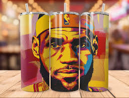 Lebron James Tumbler Wrap,basketball Tumbler,sublimation Tumbler,sports  Tumbler Wrap,pop Art Tumbler