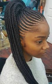 We also love the technique of braiding up from the. Ponytail Cornrow Straight Up Hairstyles Novocom Top